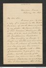 Nachlass Franz Steindachner, Brief von Charles H. Swan an Franz Steindachner (20.02.1875), Inv.Nr. 531.01, Seite 1